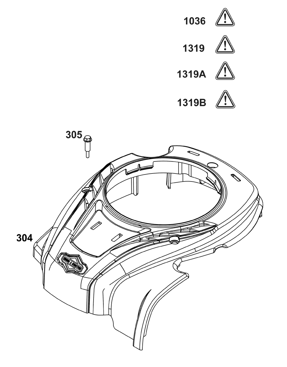 Blower Housing Group Diagram and Parts List for 093J02-0172-F1 020000 - 09Z999 Briggs and Stratton Engine